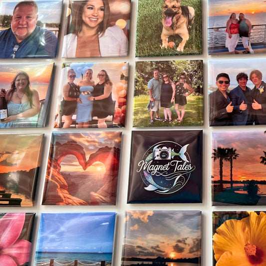 18 Pack Custom 2X2 Photo Magnets
