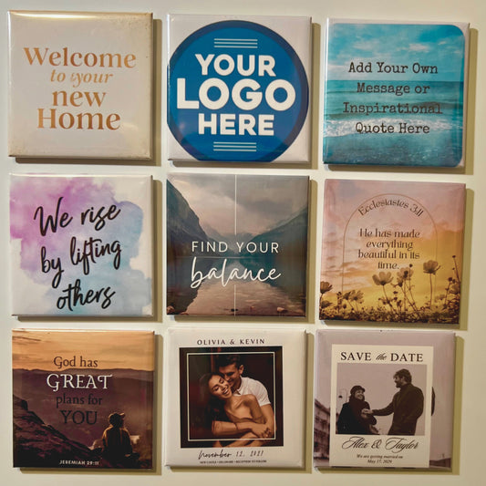 9 Pack Custom 2X2 Photo Magnets