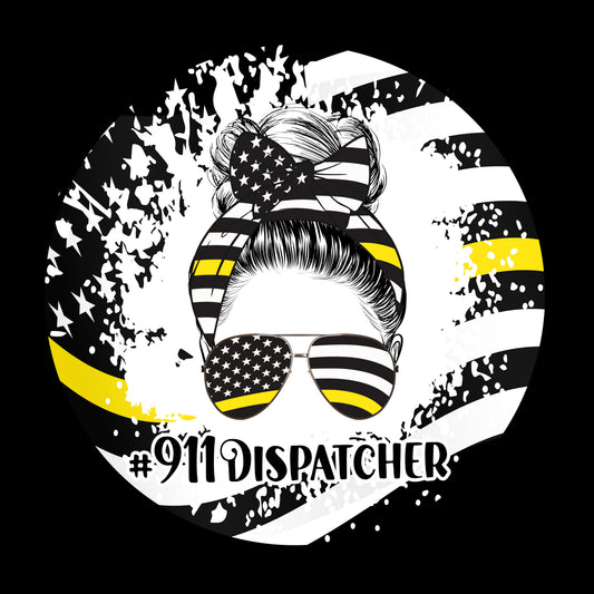 2x2 Police Dispatch Themed Magnet
